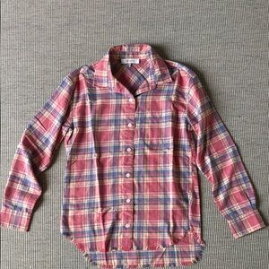 frame deniem  Red and Blue Casual Button Down Shirt
